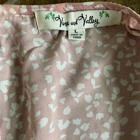 Pink and White Print Tea dress - Picture 4 of 5